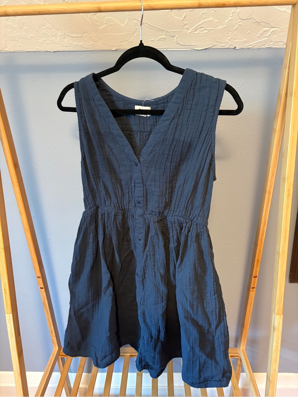 Pact Women's Organic Cotton Dress in Navy